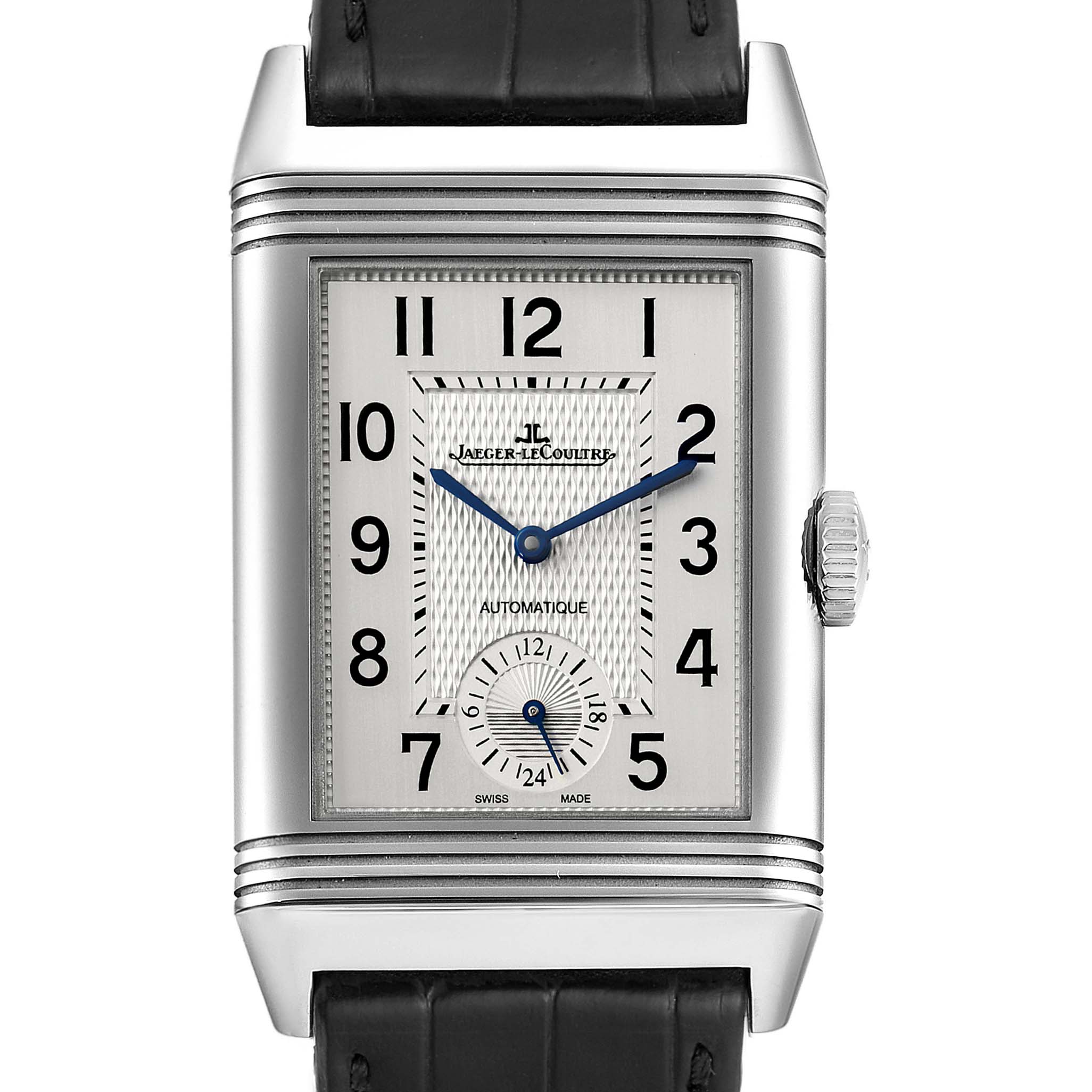 Jaeger LeCoultre Reverso Classic Large Duoface Day Night Steel Mens