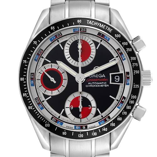 Photo of Omega Speedmaster Black Red Casino Dial Steel Mens Watch 3210.52.00