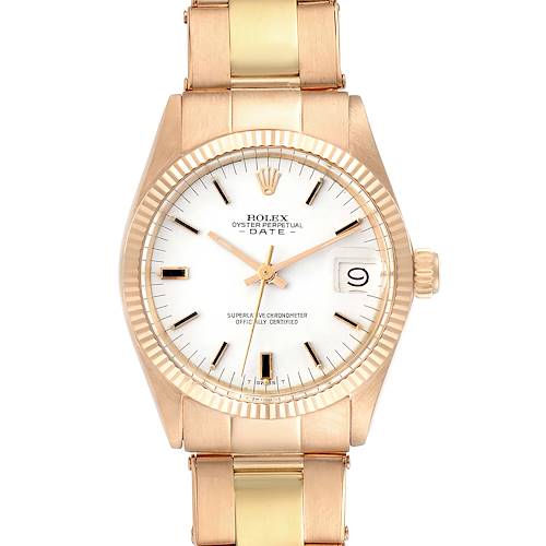 Photo of Rolex President Datejust Midsize 31mm Rose Gold and Yellow Gold Ladies Watch 6827