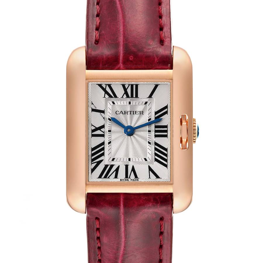 Cartier Tank Anglaise Rose Gold Small Ladies Watch W5310027 Box Papers SwissWatchExpo