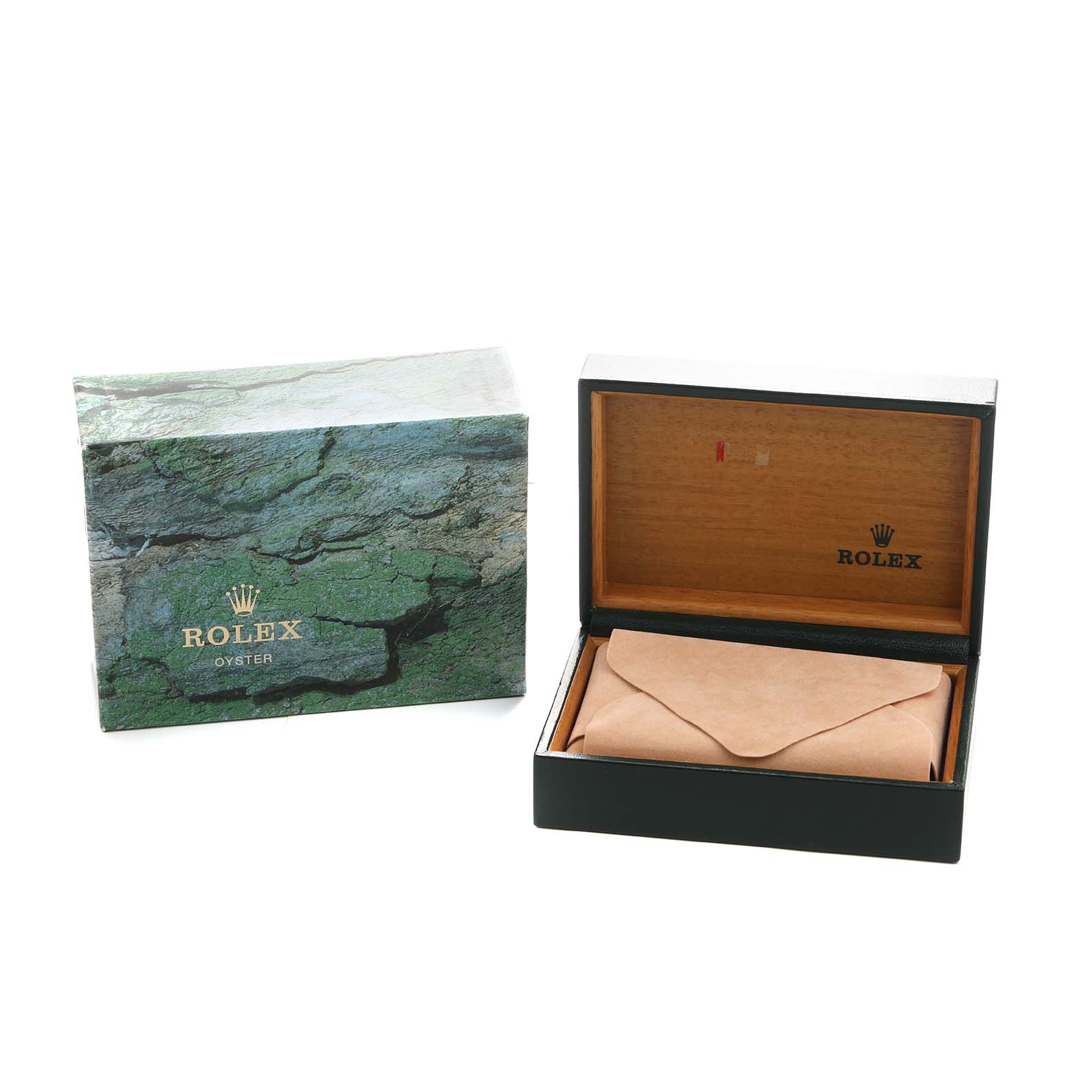 The image shows a Rolex Datejust 68273 Women's Steel and Gold (two tone) Champagne Dial box set, including the outer case and inner presentation box.
