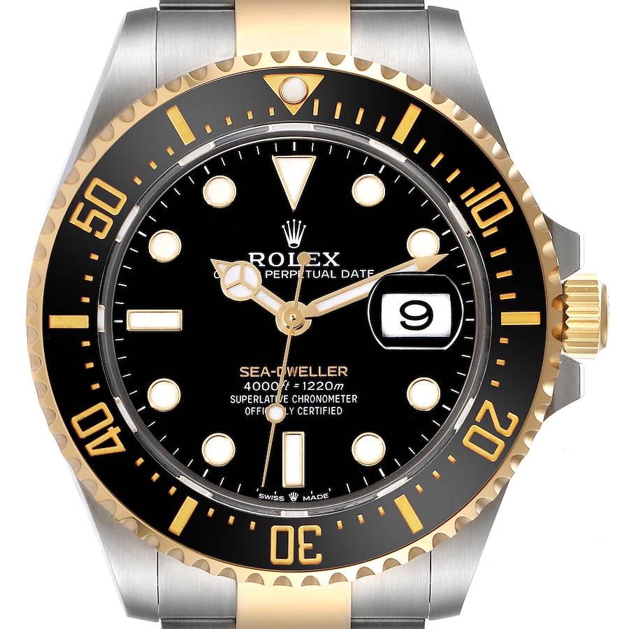 Rolex Seadweller Black Dial Steel Yellow Gold Mens Watch 126603 SwissWatchExpo