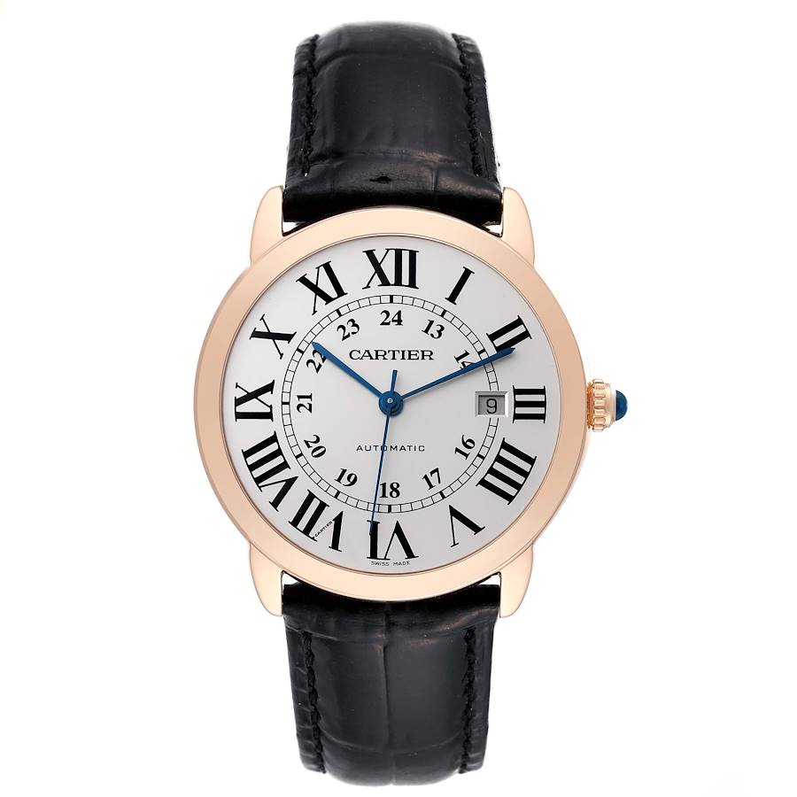 Cartier Ronde Solo XL Automatic Rose Gold Steel Mens Watch