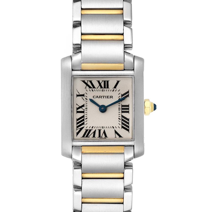 Cartier Tank Francaise 20mm Steel Yellow Gold Ladies Watch W51007Q4 SwissWatchExpo