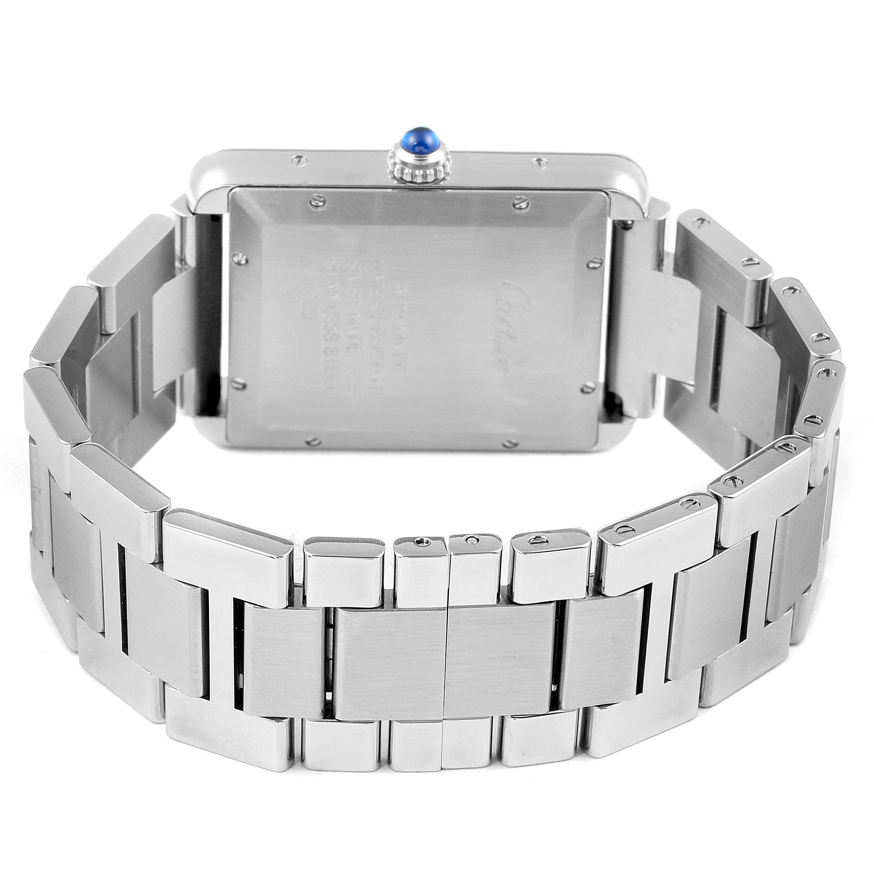 Cartier Tank Solo XL Silver Dial Automatic Steel Mens Watch W5200028 ...