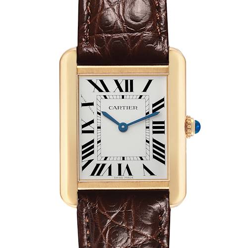 Photo of Cartier Tank Solo Yellow Gold Ladies Watch W5200002 Card