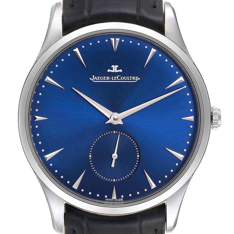 Jaeger Lecoultre Master Grande Ultra Thin Steel Mens Watch 174.8.90 Q1358480 SwissWatchExpo