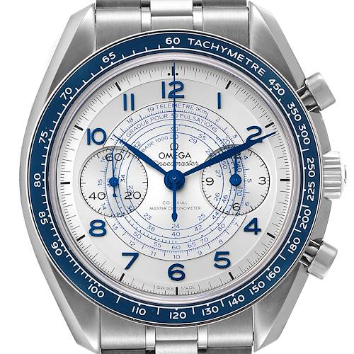 Photo of Omega Chronoscope Steel Silver Dial Mens Watch 329.30.43.51.02.001 Box Card