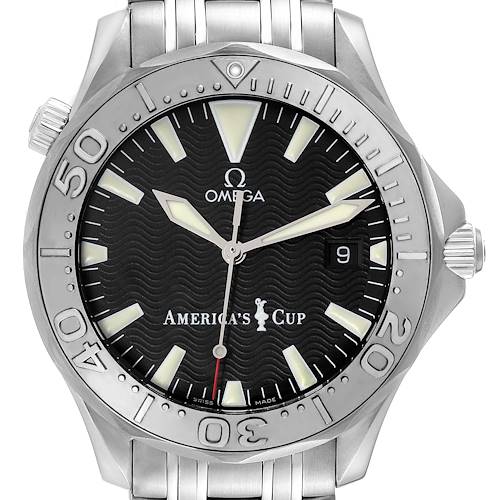 Photo of Omega Seamaster Americas Cup Limited Edition Steel Mens Watch 2533.50.00 Box Card
