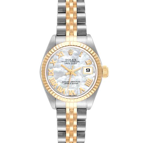 Photo of Rolex Datejust Steel Yellow Gold Mother Of Pearl Dial Ladies Watch 79173