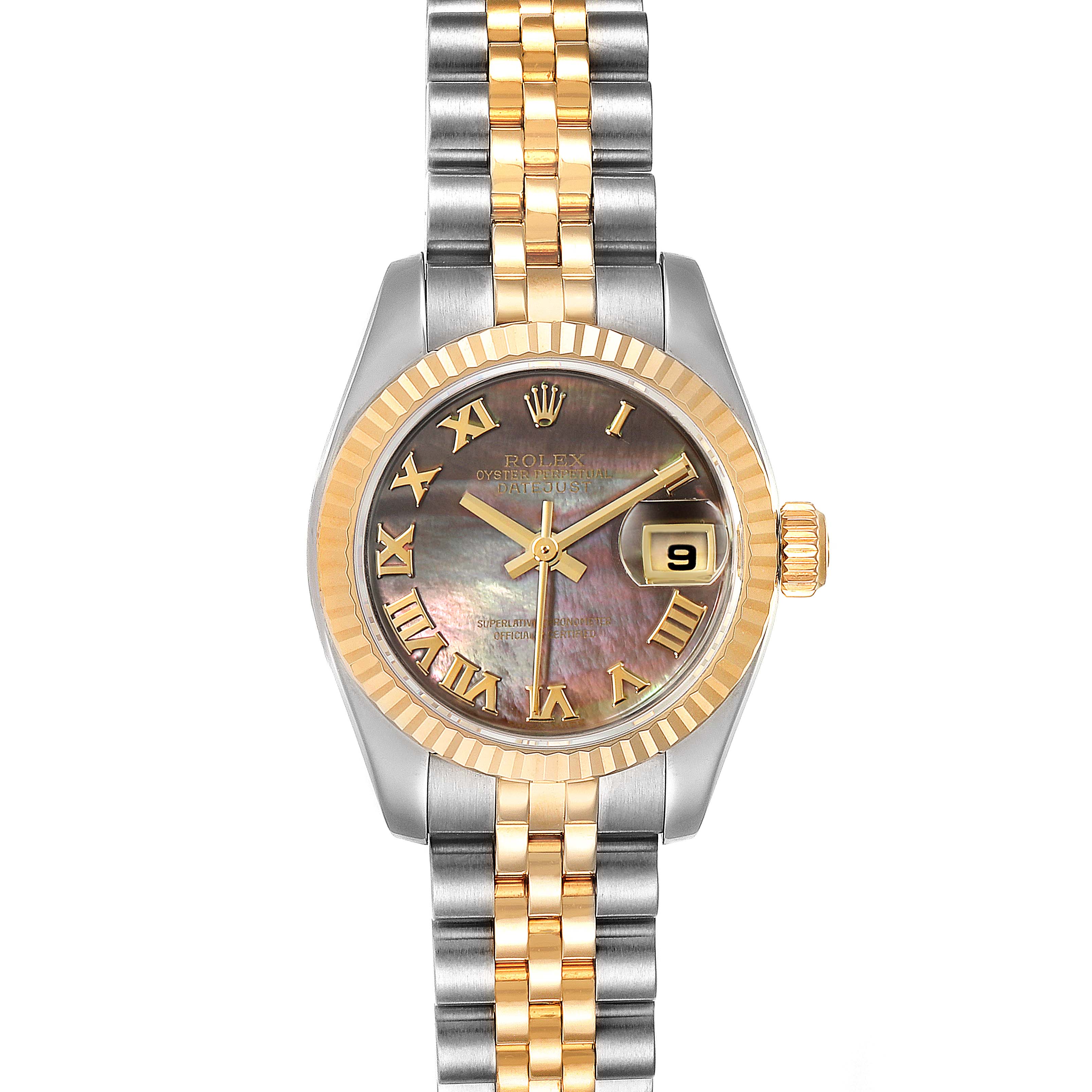 Rolex Datejust Steel Yellow Gold Mother of Pearl Ladies Watch