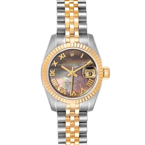 Photo of Rolex Datejust Steel Yellow Gold Mother of Pearl Ladies Watch 179173 Box