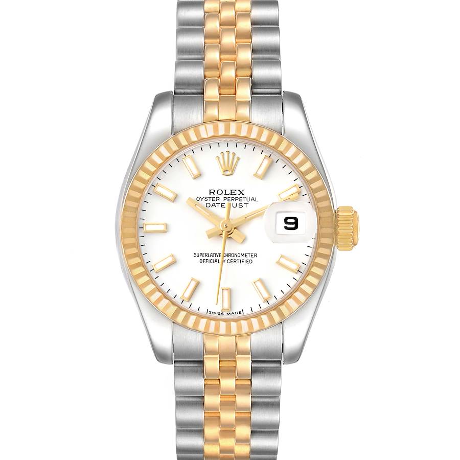 NOT FOR SALE Rolex Datejust Steel Yellow Gold White Dial Ladies Watch 179173 Box Card PARTIAL PAYMENT SwissWatchExpo
