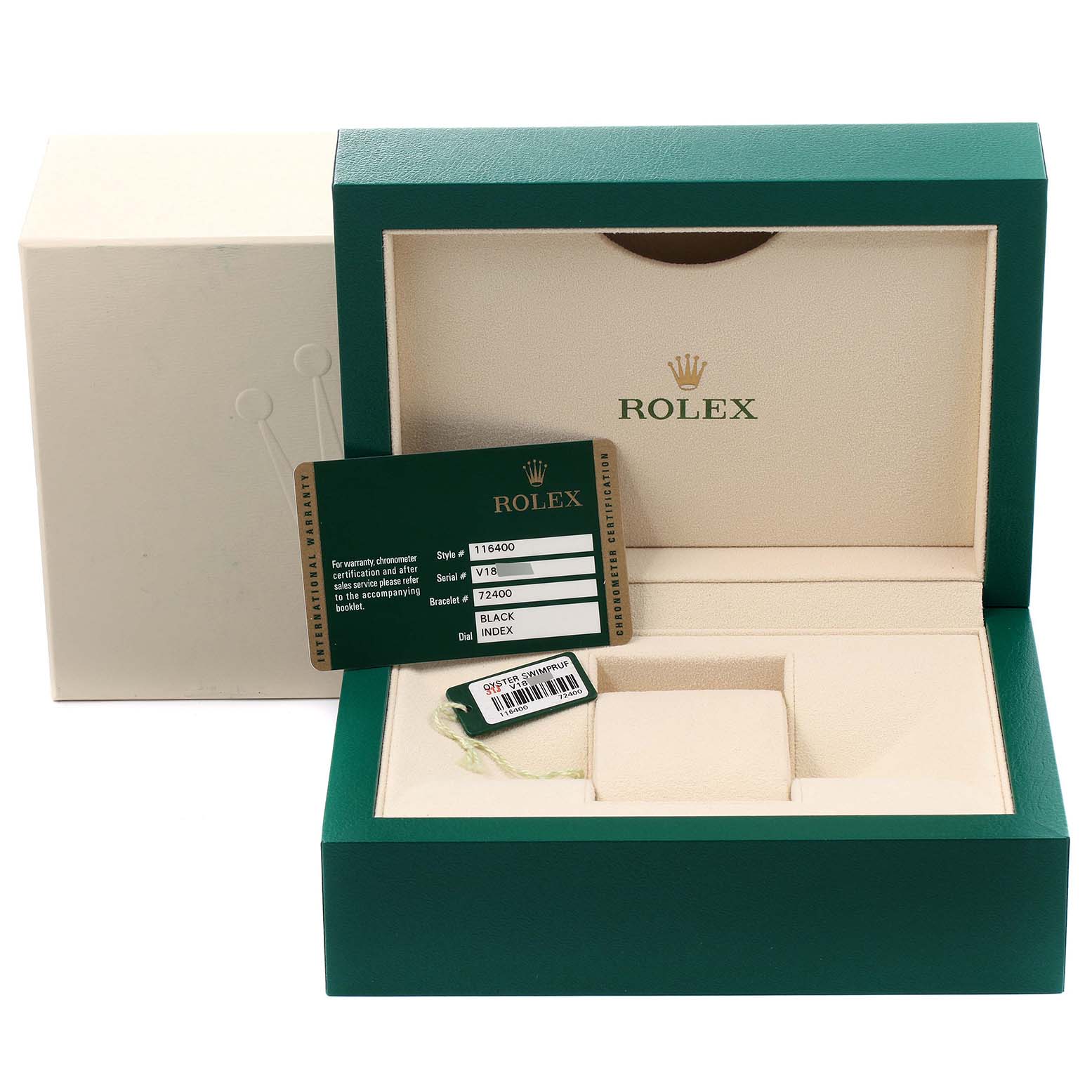 rolex milgauss box