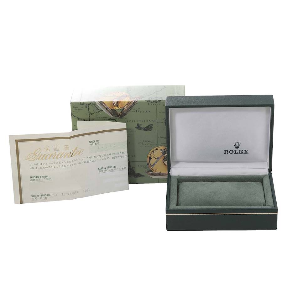 Rolex box and clearance papers for sale