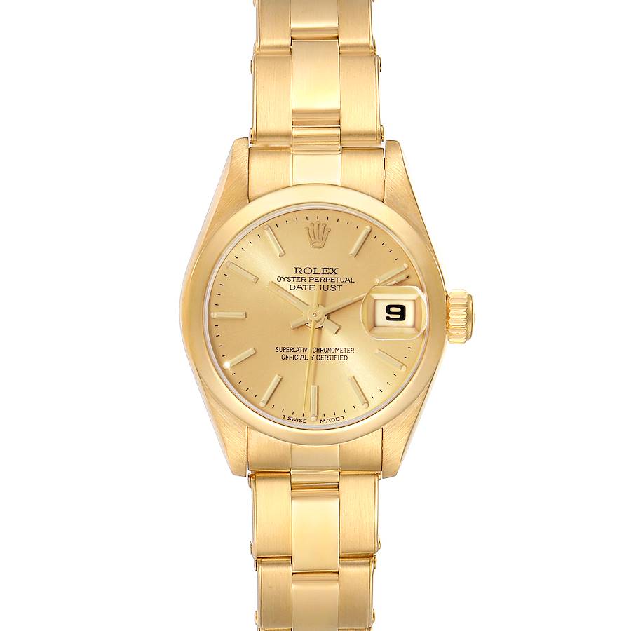 Rolex President Datejust Yellow Gold Ladies Watch 69168 SwissWatchExpo