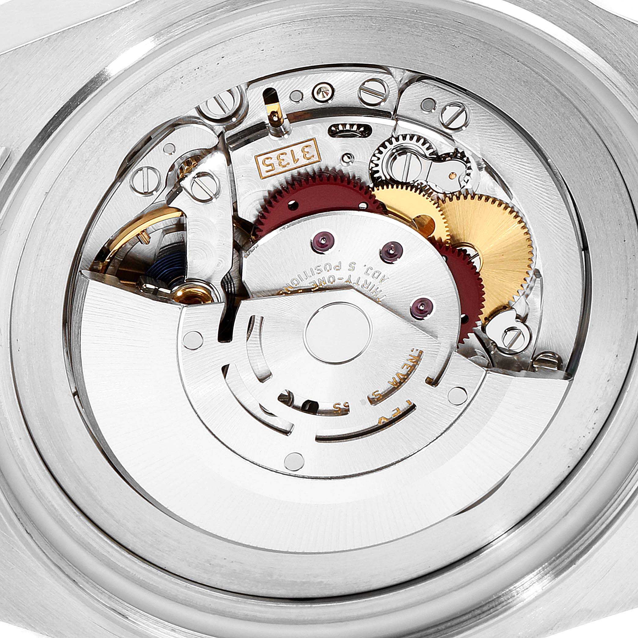 This image shows the internal mechanical movement of a Rolex Sea-Dweller 116660 Men's Stainless Steel Blue Dial 116660 Men's Stainless Steel Blue Dial watch from a top-down angle.