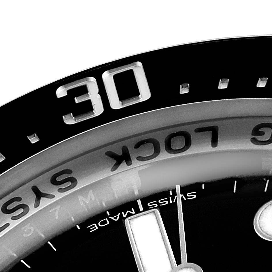 The image shows a close-up of the bezel and part of the dial of a Rolex Sea-Dweller 116660 Men's Stainless Steel Blue Dial 116660 Men's Stainless Steel Blue Dial watch, highlighting the "30" marker.