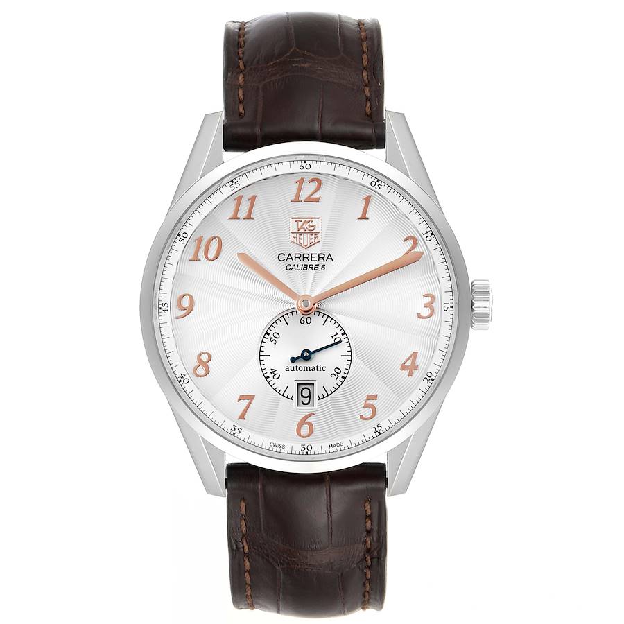 Tag Heuer Carrera Heritage Silver Dial Steel Mens Watch WAS2112 