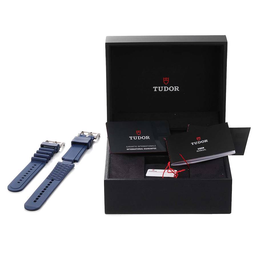 Tudor Pelagos Blue Dial Automatic Titanium Mens Watch 25600TB Box