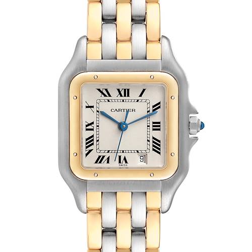 Photo of NOT FOR SALE:  Cartier Panthere Midsize Steel Yellow Gold Three Row Ladies Watch W25028B8 - PARTIAL PAYMENT