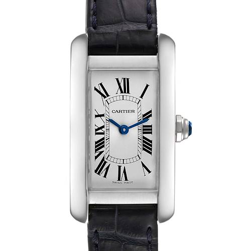 Photo of Cartier Tank Americaine Steel Silver Dial Ladies Watch WSTA0016 Box Card