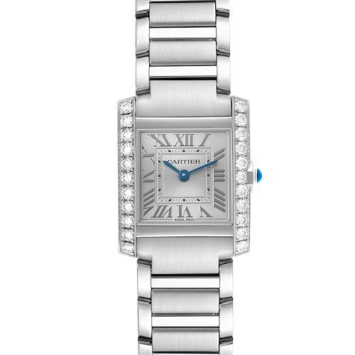 Photo of Cartier Tank Francaise Small Steel Diamond Ladies Watch W4TA0020 Card