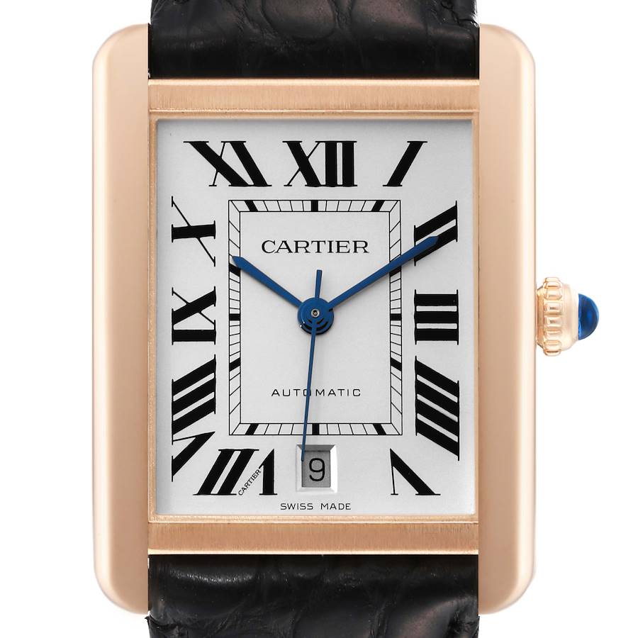 NOT FOR SALE Cartier Tank Solo XL Rose Gold Silver Dial Mens Watch W5200026 PARTIAL PAYMENT SwissWatchExpo