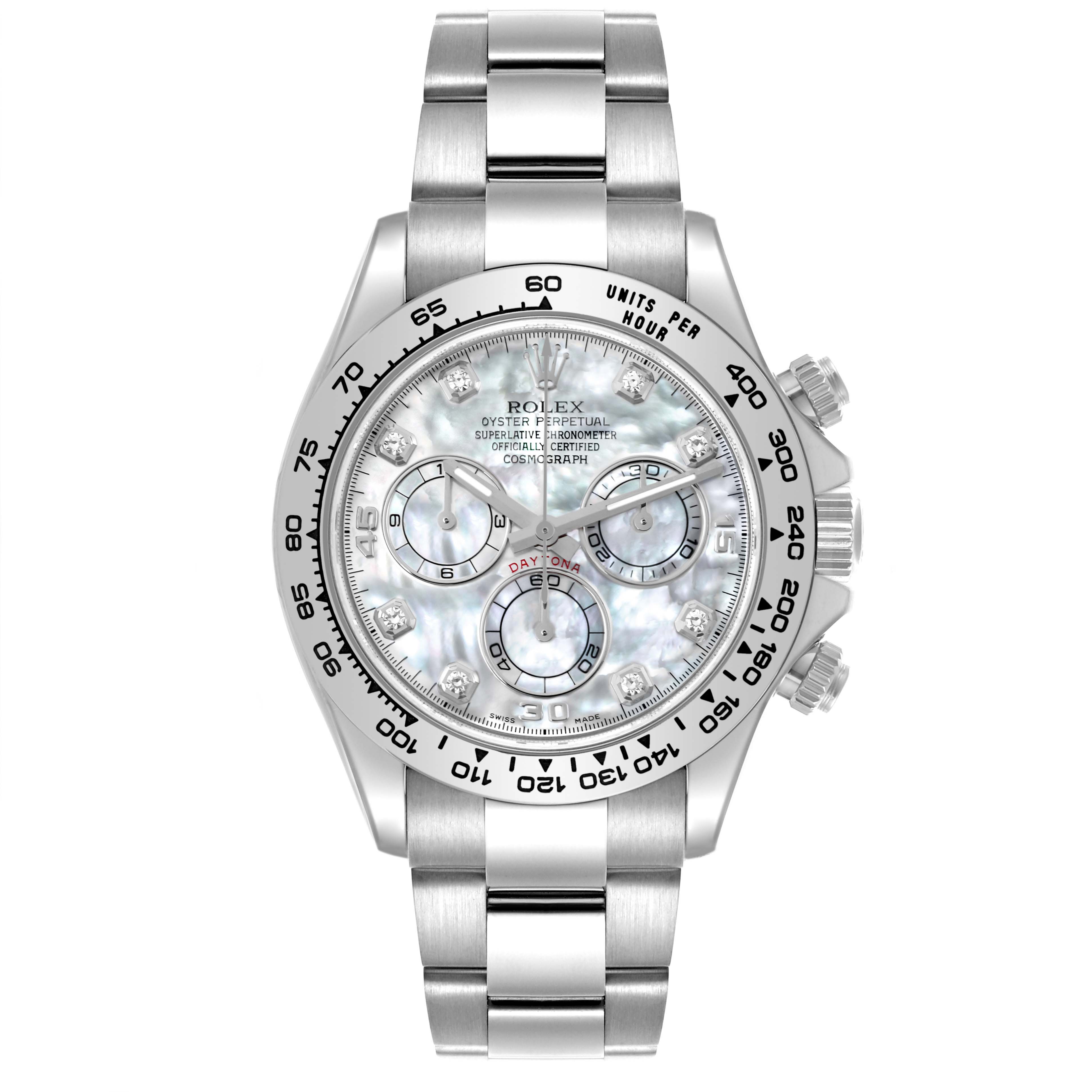 Rolex Daytona White Gold 116509 | Stock 66754 | SwissWatchExpo