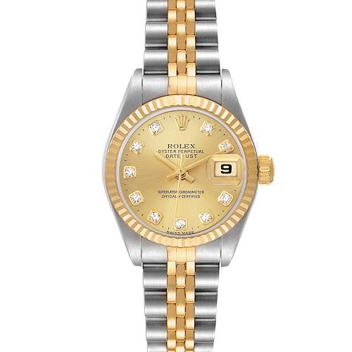 Photo of Rolex Datejust Steel Yellow Gold Diamond Ladies Watch 79173