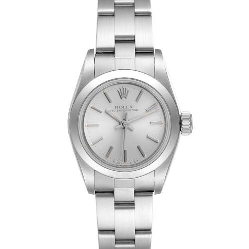 Photo of Rolex Oyster Perpetual Silver Dial Oyster Bracelet Steel Ladies Watch 67180