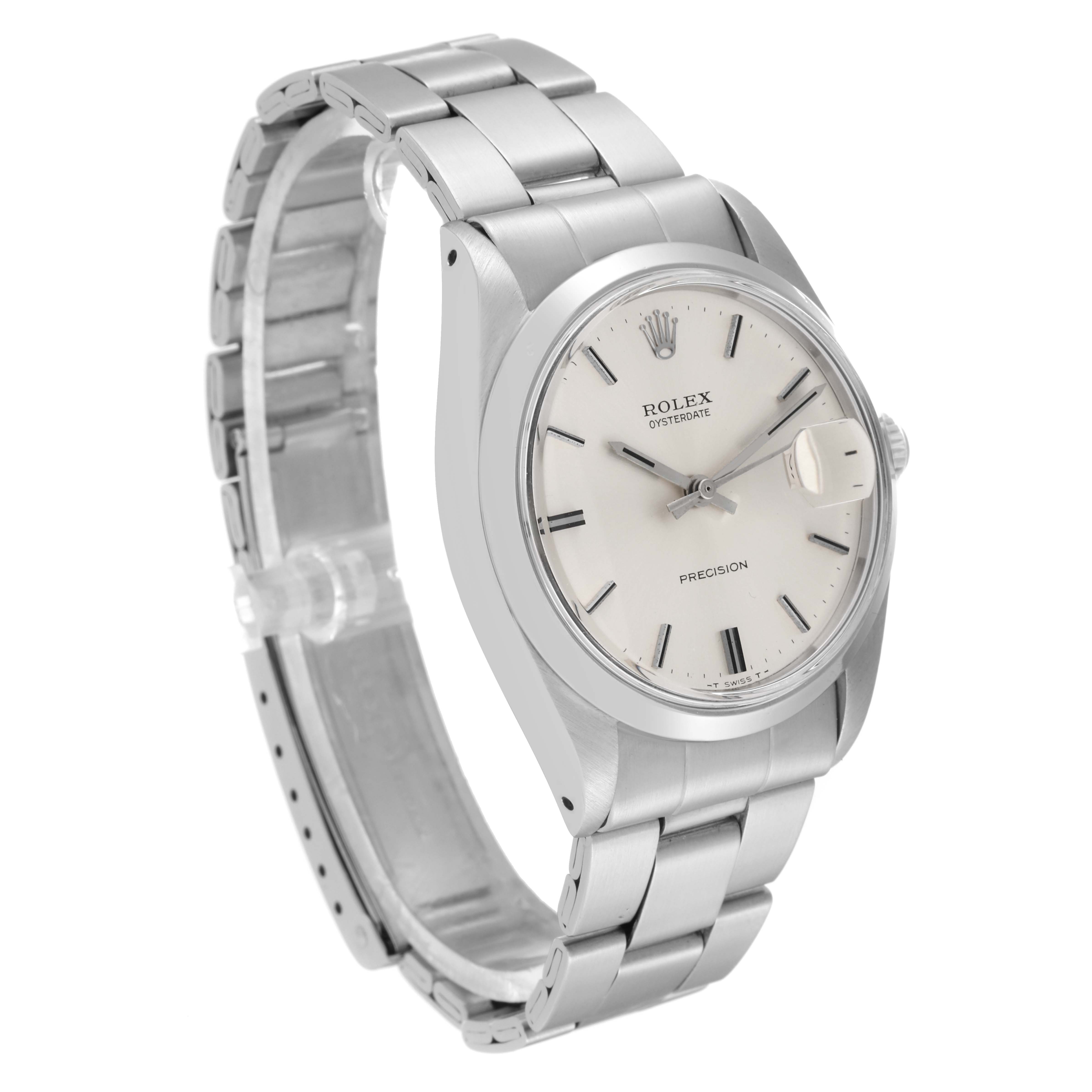 The Rolex Vintage Collection 6694 Men's Stainless Steel Silver Dial 6694 Men's Stainless Steel Silver Dial watch is shown at a slight angle displaying its face, bezel, and part of the metal bracelet.