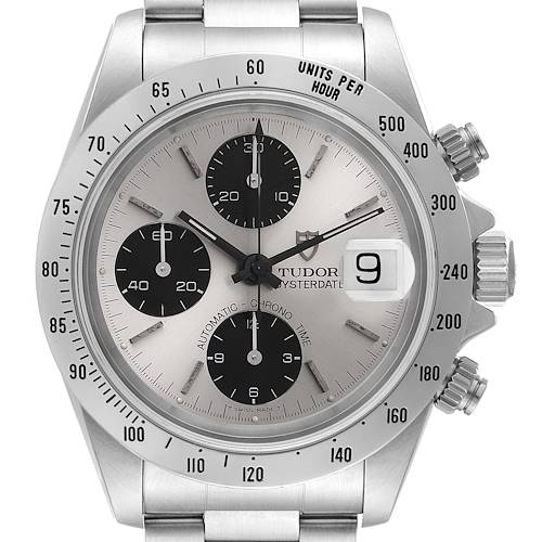 Photo of Tudor Prince Silver Dial Chronograph Steel Mens Watch 79280 Papers