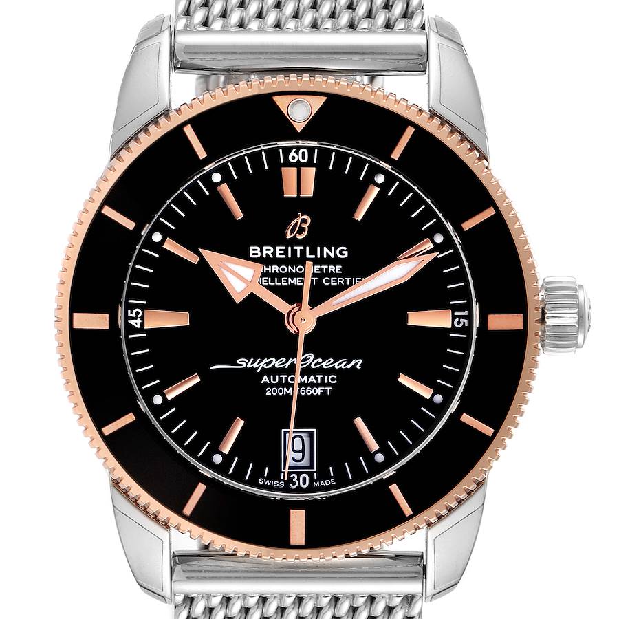 Breitling Superocean Heritage II 42 Steel Rose Gold Watch UB2010 Unworn SwissWatchExpo