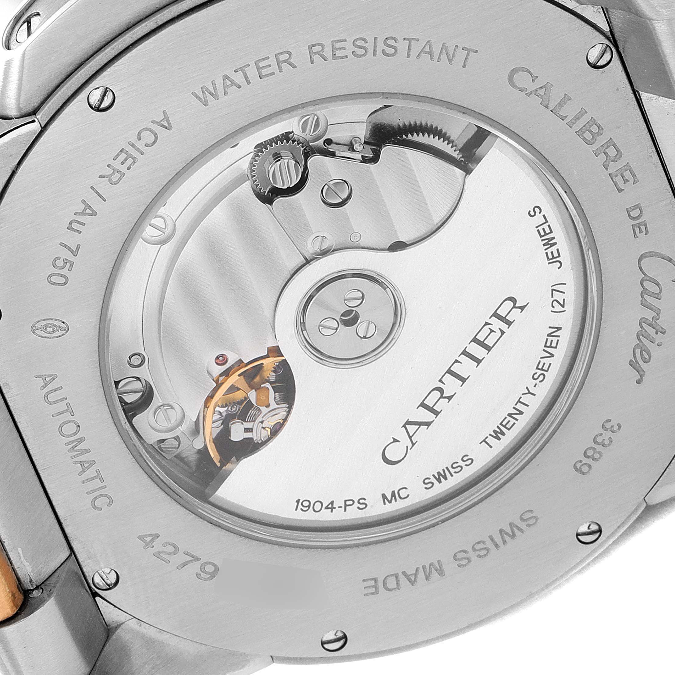 Cartier Calibre de Cartier Steel and Gold (two tone) W7100050 | Stock ...