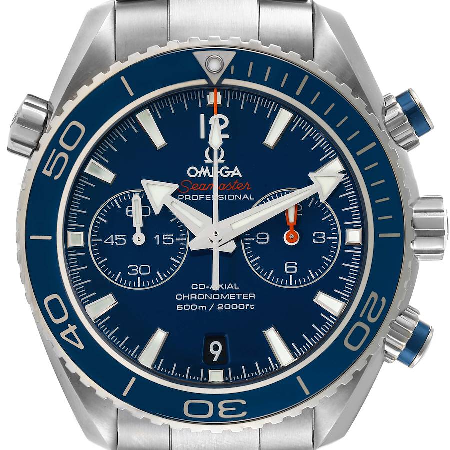 Omega Planet Ocean Co-Axial Titanium Watch 232.90.46.51.03.001 Box Card SwissWatchExpo
