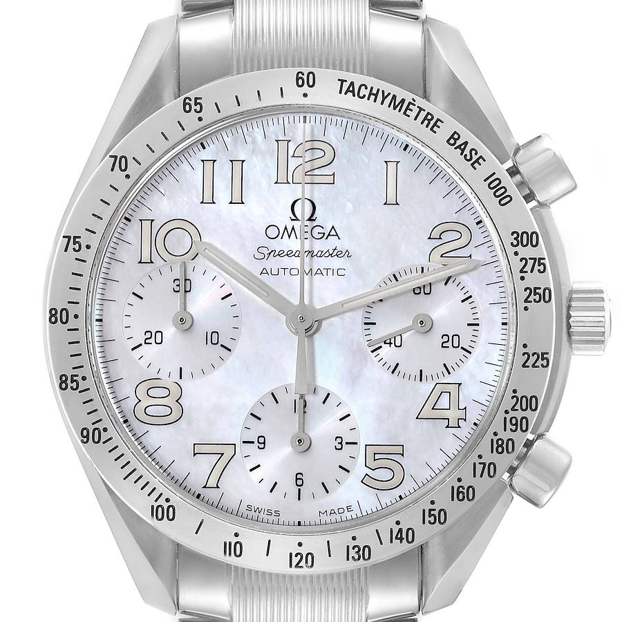 Omega Speedmaster Mother Of Pearl Dial Steel Mens Watch 3534.70.00 Card SwissWatchExpo