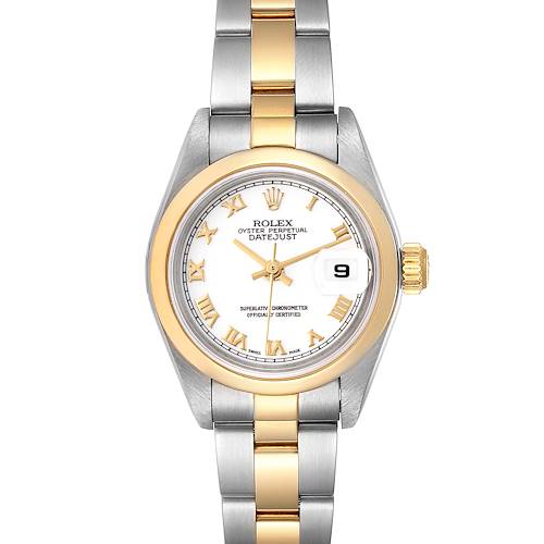 Photo of Rolex Datejust Steel 18k Yellow Gold White Dial Ladies Watch 79163