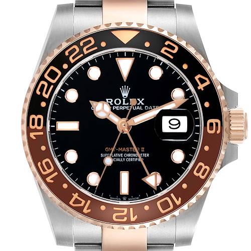 Photo of Rolex GMT Master II Steel Rose Gold Mens Watch 126711 Box Card