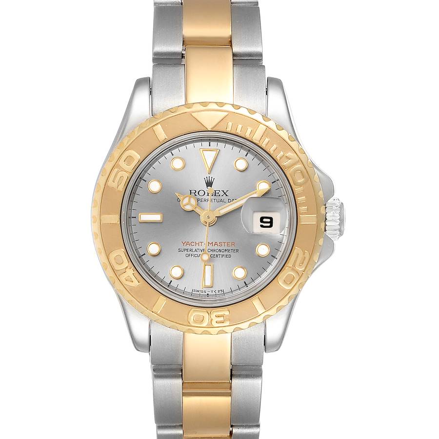Rolex Yachtmaster 29 Steel Yellow Gold Ladies Watch 169623 Box Papers ...