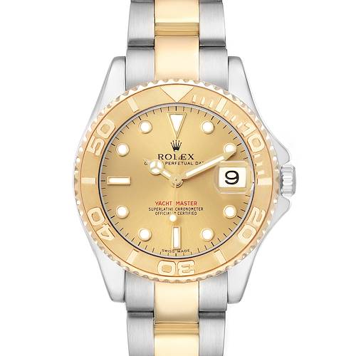 Photo of Rolex Yachtmaster Midsize 35 Steel Yellow Gold Mens Watch 168623