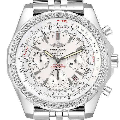 Photo of Breitling Bentley Motors Silver Dial Steel Chronograph Mens Watch A25362
