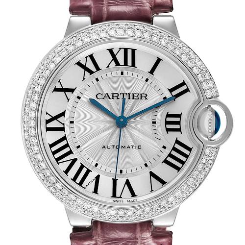 Photo of Cartier Ballon Bleu 36 White Gold Diamond Ladies Watch WE900651