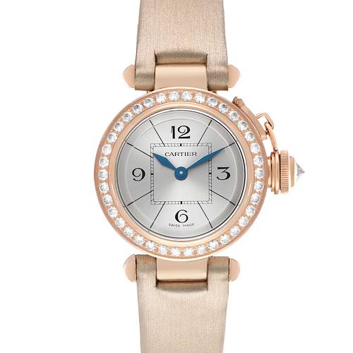 Photo of Cartier Miss Pasha 27 Rose Gold Diamond Ladies Watch WJ124026