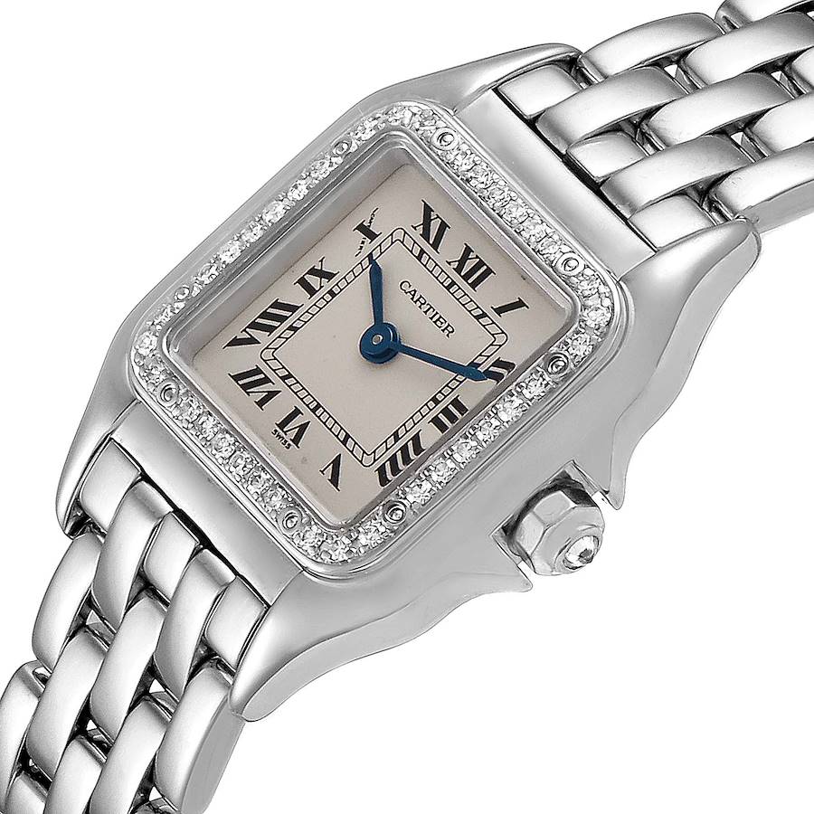 Cartier Panthere Ladies 18k White Gold Diamond Watch WF3091F3 ...