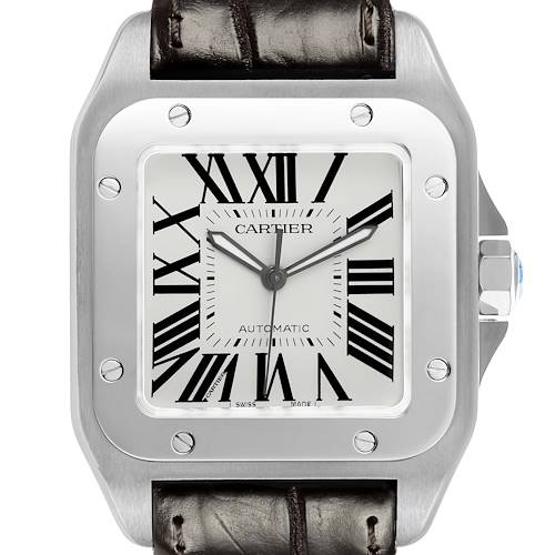 Photo of Cartier Santos 100 Large Steel Mens Watch W20073X8