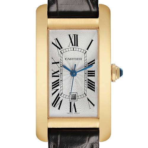 Photo of Cartier Tank Americaine Yellow Gold Silver Dial Ladies Watch WGTA0040