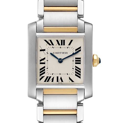 Photo of Cartier Tank Francaise Midsize Two Tone Ladies Watch W2TA0003 Box Papers