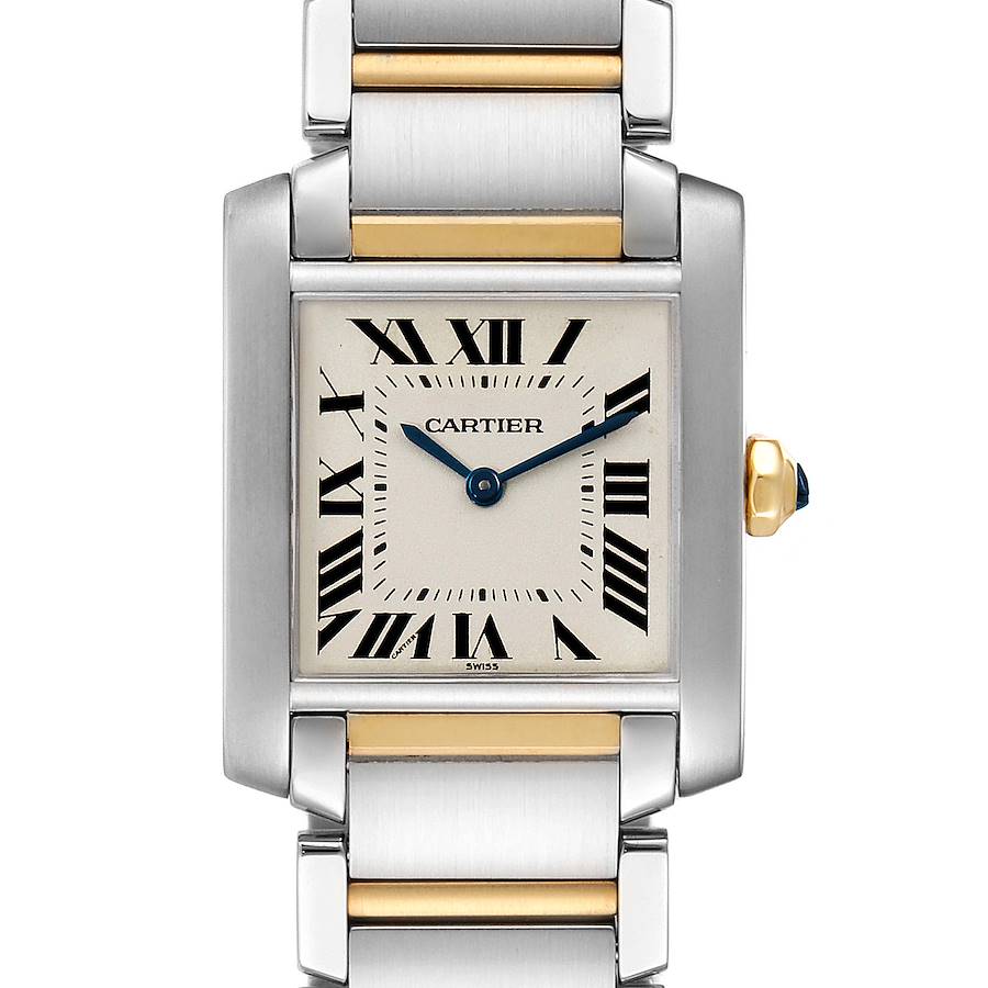 Cartier Tank Francaise Midsize Two Tone Ladies Watch W2TA0003 Box Papers SwissWatchExpo