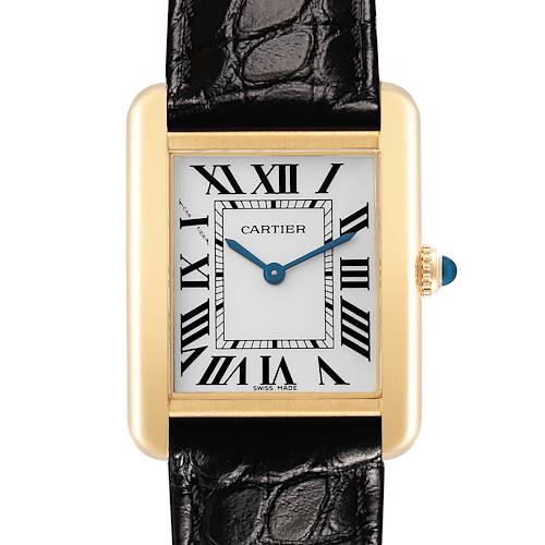 Photo of Cartier Tank Solo Small Yellow Gold Ladies Watch W1018755